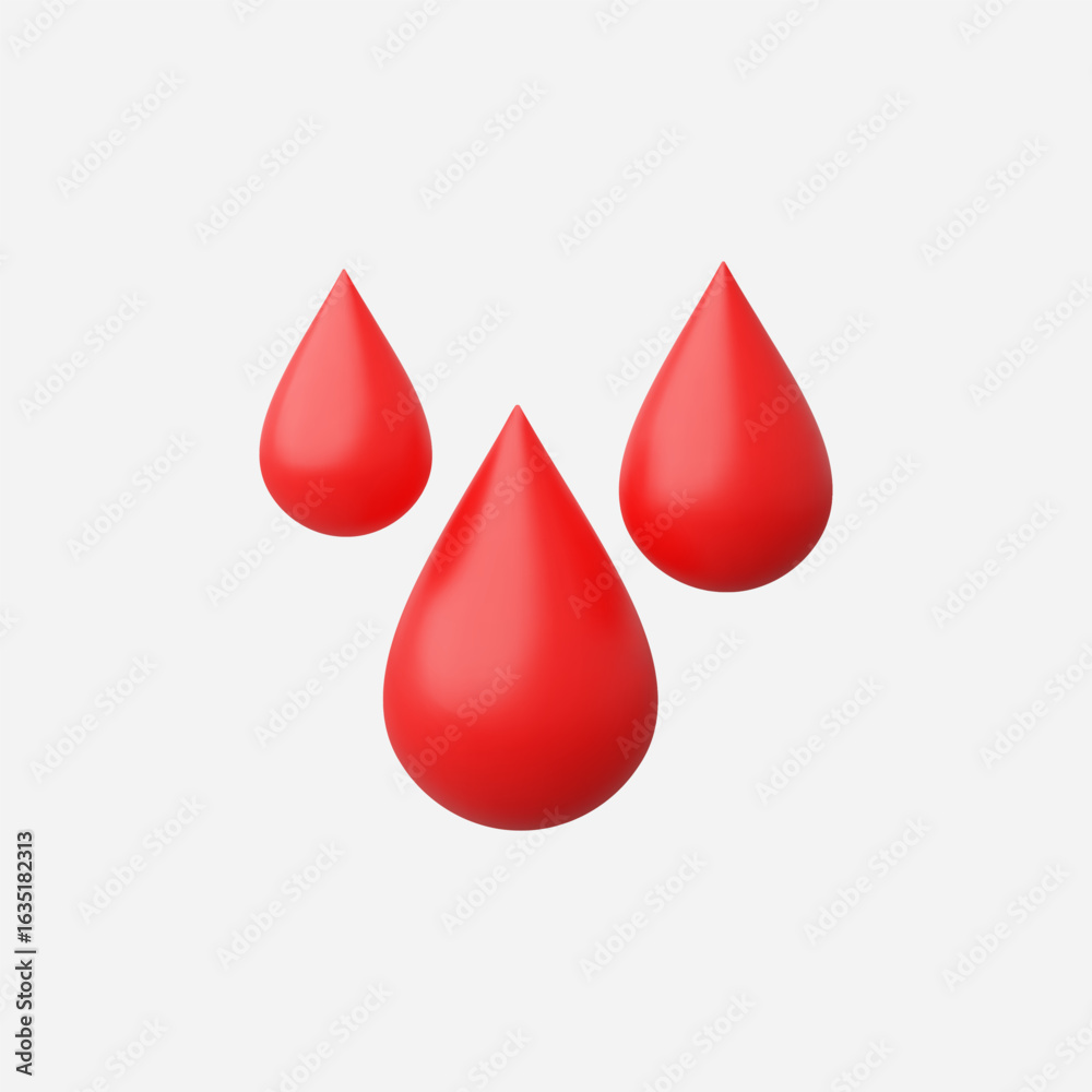 Obraz premium 3d Realistic Water icon vector Illustration