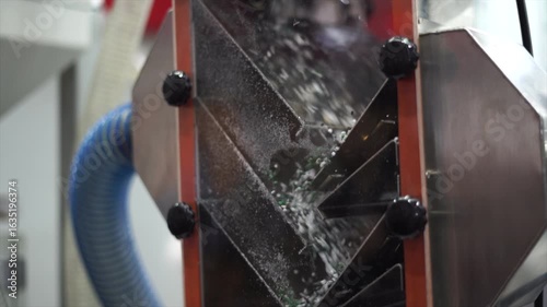 Plastic pellet production process of plastic pellet production machines in industrial plants