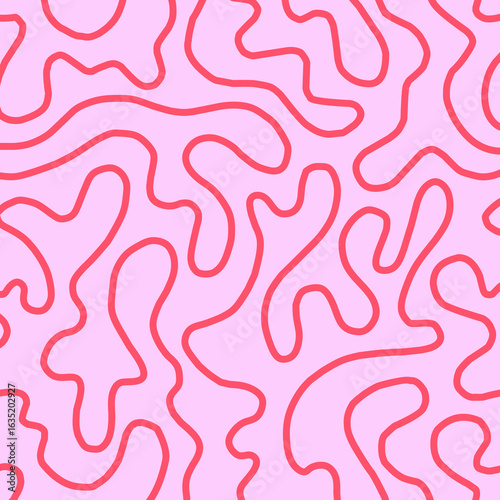 abstract seamless pattern, hand drawing lines patterns