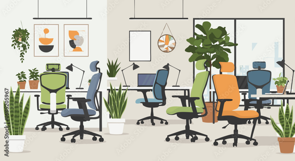 Fototapeta premium Vector Minimalist Geometric SVG Icon Set with Circular and Line Art Elements in Flat Style Bright Colors