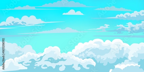 blue sky and clouds