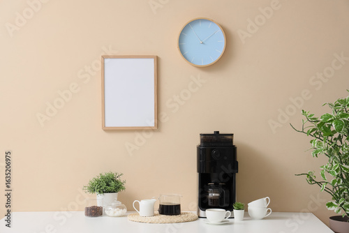 Modern coffee maker with fr...