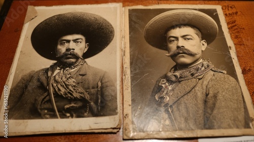 Vintage Portraits of Pancho Villa: Iconic Mexican Revolutionary
