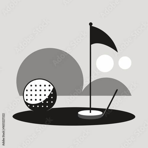 Stylized black mustache graphic with a vertical line connecting two mustache shapes