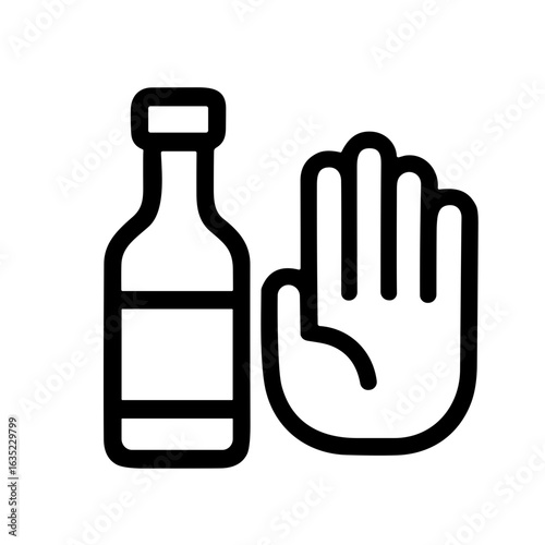 Alcohol Awareness & Substance Abuse Icon Set