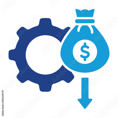 Budget Reduction Icon