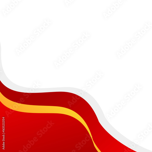 Free Download Modern Wavy Ribbon Style Border Frame Design for Presentation Template - GFXLoad