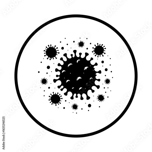Elegant depiction of coronavirus cell structures offering insight into the pandemic threat and transmission