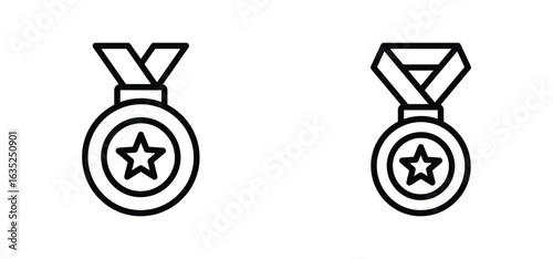award medal icon vector