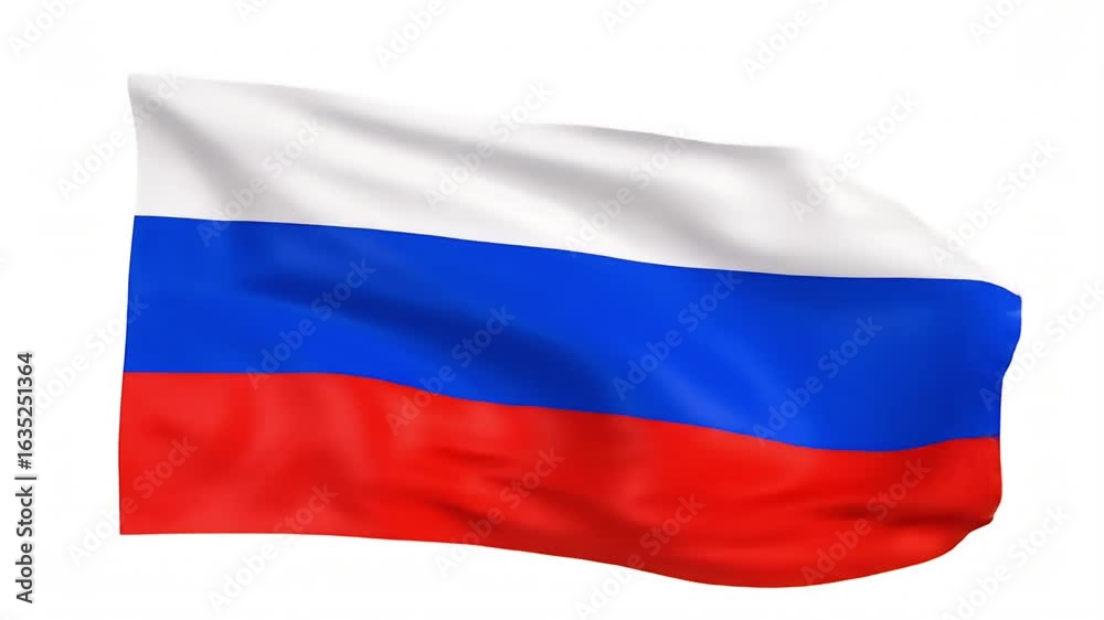 Russian flag waving illustration Russian flag waving illustration