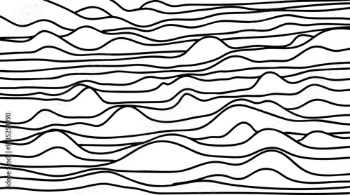 abstract wavy lines sketch pattern background