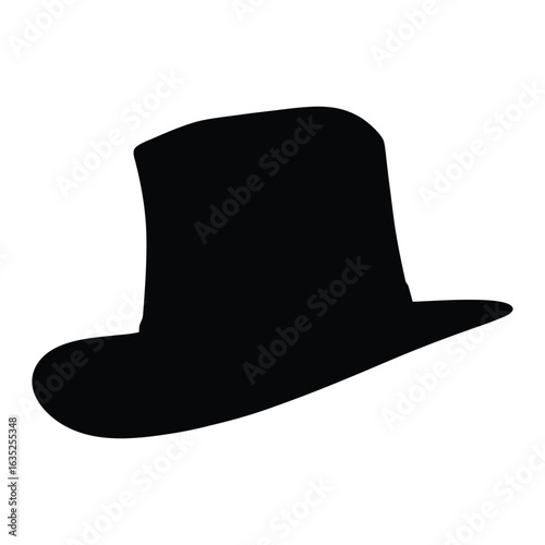Find the perfect black top hat vector image for your next design project top hat silhouette icon