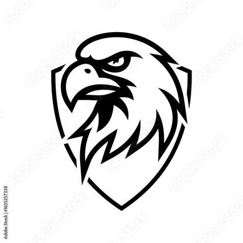 Eagle e sport logo vector illustration design templates simple and modern concept, isolated on white background