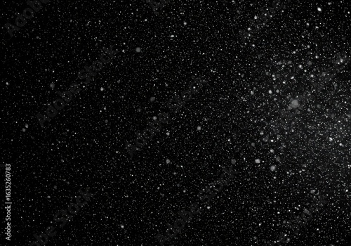 Abstract starry night sky with sparkling lights in deep space