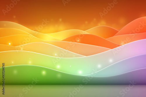 Abstract colorful wave background 