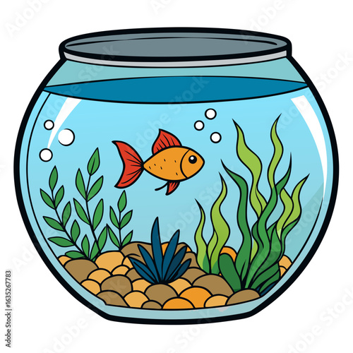 aquarium with fishes