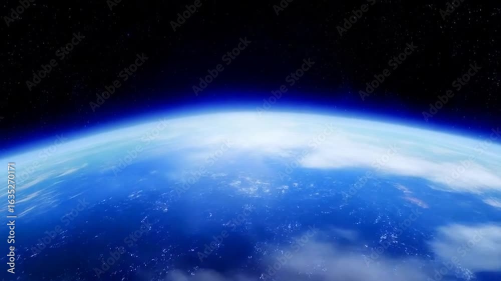 planet in space animation art #D model