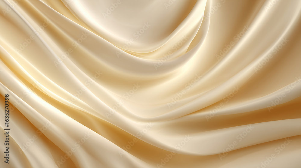 Obraz premium Luxury satin silk fabric texture in gold color, smooth elegant drapery background