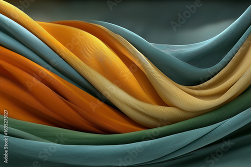 Colorful Futuristic Wavy Background 