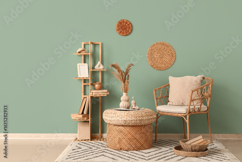 Cozy living room interior w...