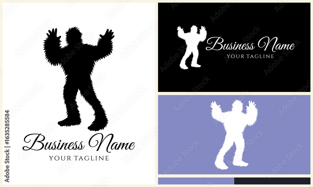 Naklejka premium Yeti Logo Design Variations. (2)