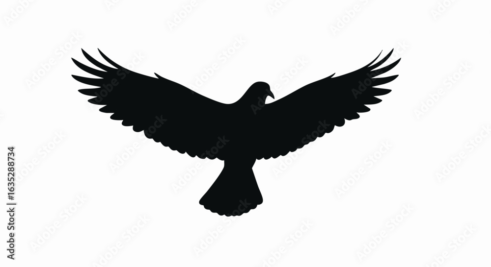 Fototapeta premium Bird silhouette in flight