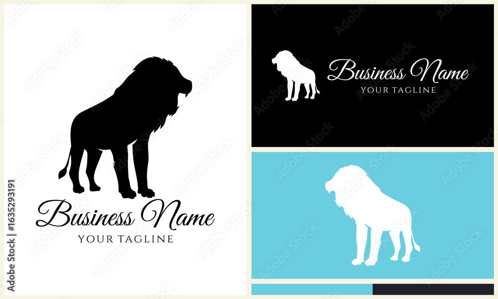 Obraz premium Lion Logo Design Variations. (9)