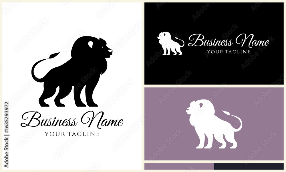 Obraz premium Lion Logo Design Variations. (3)