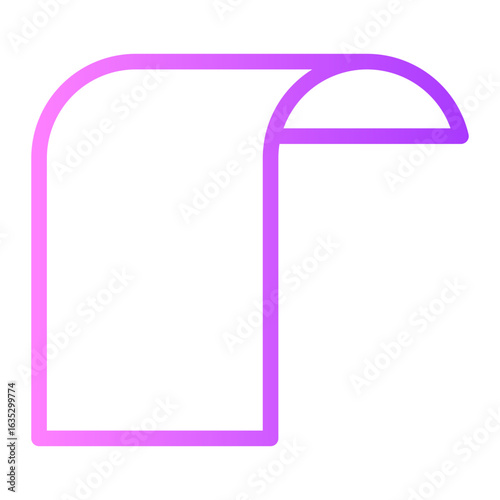 Ribbon gradient icon