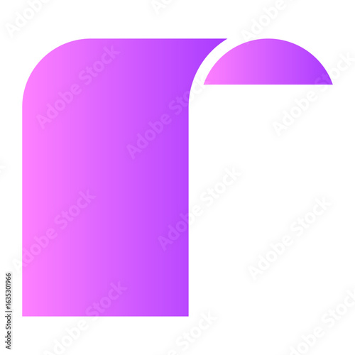 Ribbon gradient icon