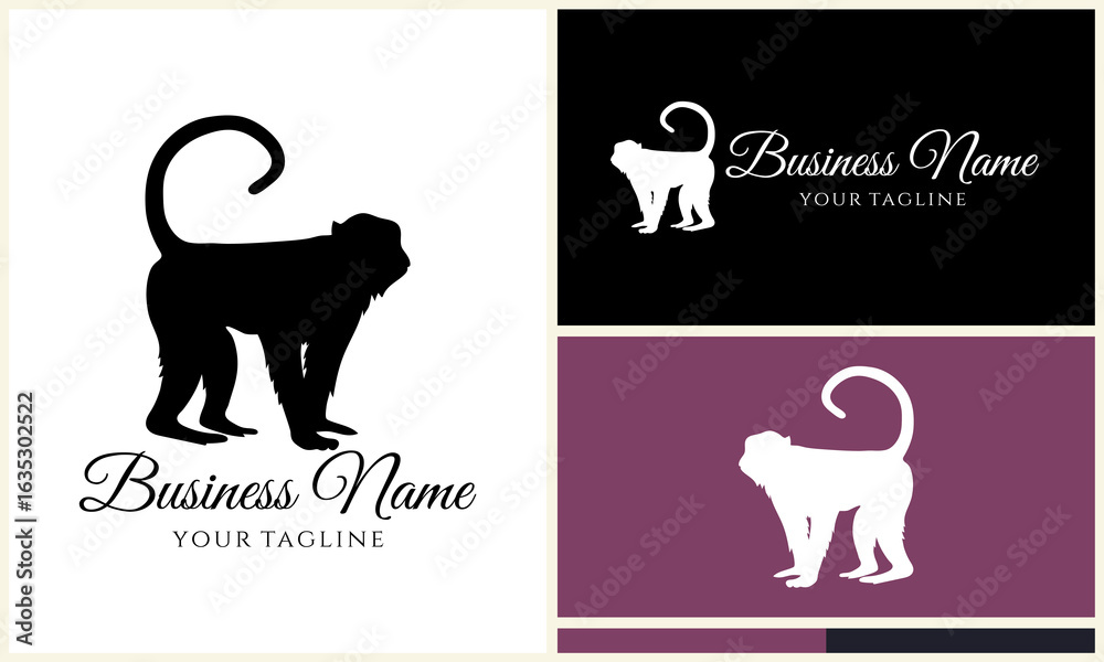 Obraz premium Monkey Logo Design Variations. (12)