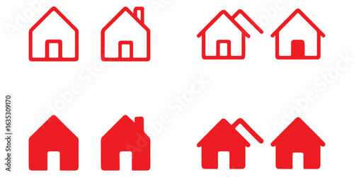 Home Icon. House icon Vector illustration.