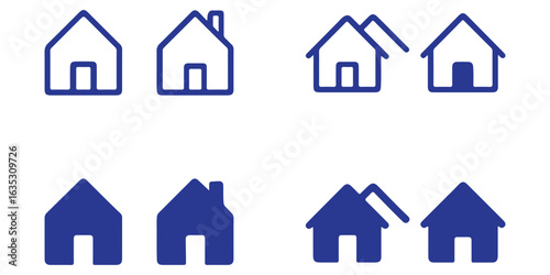 Home Icon. House icon Vector illustration.