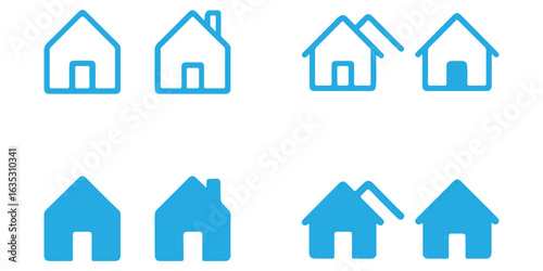 Home Icon. House icon Vector illustration.