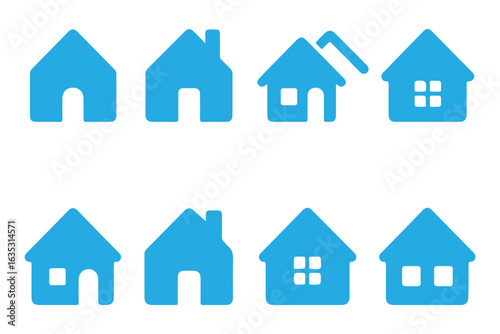 Black home house sign icon vector design