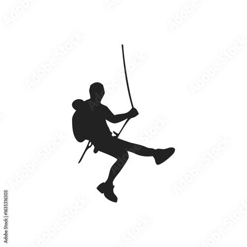 rock climbers and rappelers