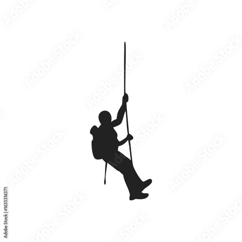 rock climbers and rappelers