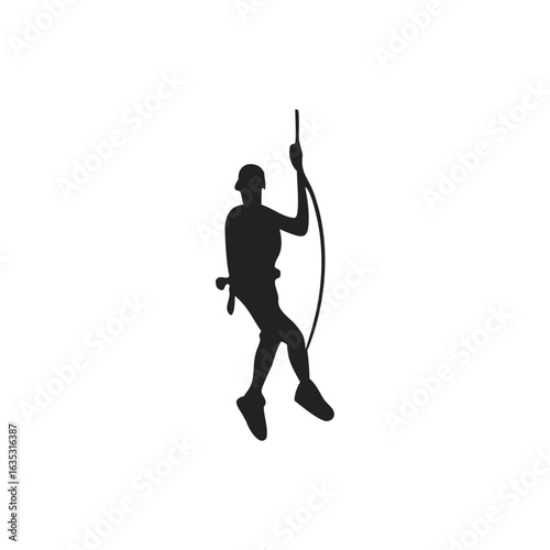 rock climbers and rappelers