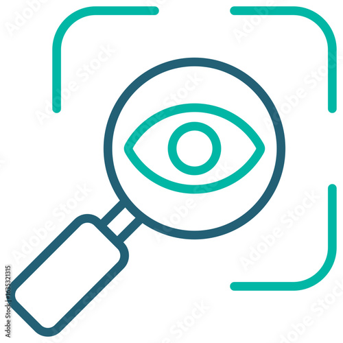 Transparency Outline Blue Icon