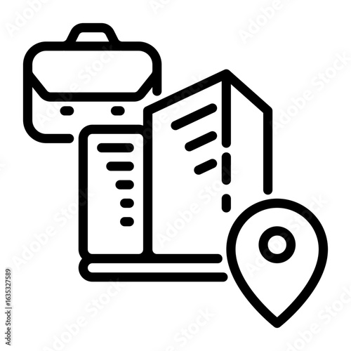 Office icon, line icon style