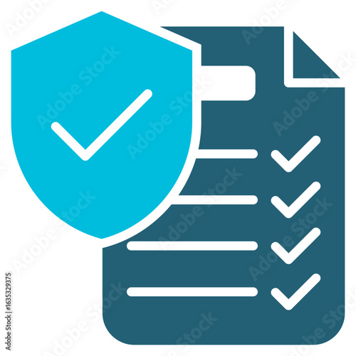 Terms Glyph Blue Icon