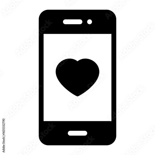 smartphone glyph icon