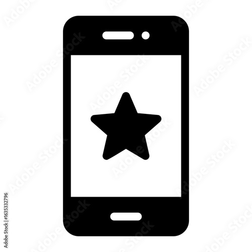 smartphone glyph icon