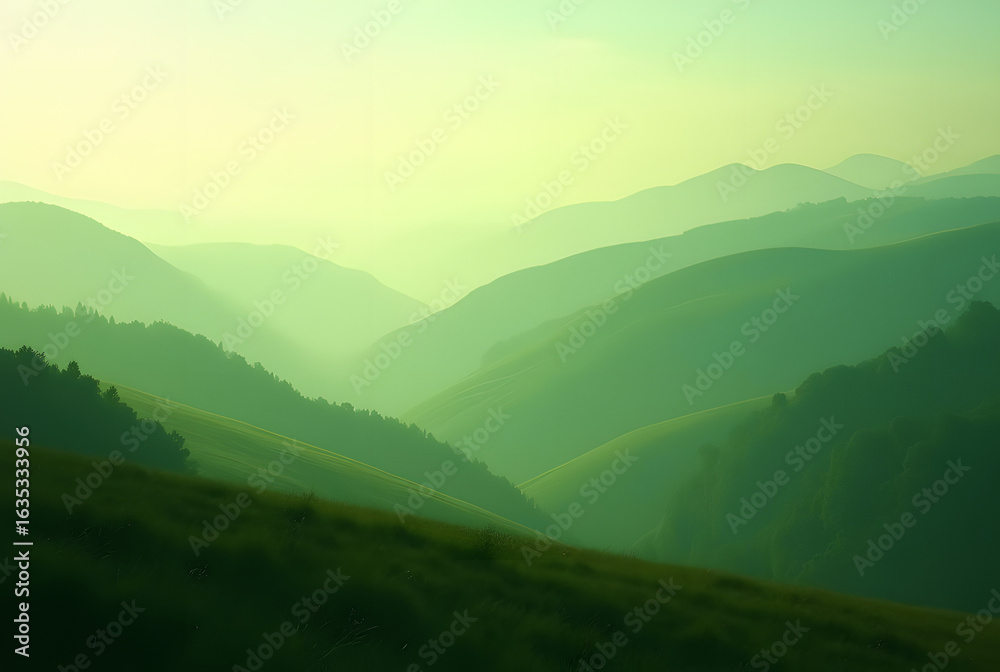 Fototapeta premium mountain landscape in the morning