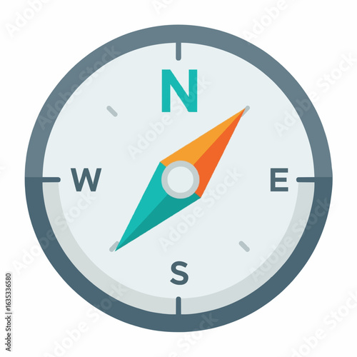 Navigate your journey with this vibrant directional compass, symbolizing guidance, exploration, and finding your true north for adventure and discovery.