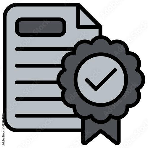 Authenticity Grey Icon Editable Stroke