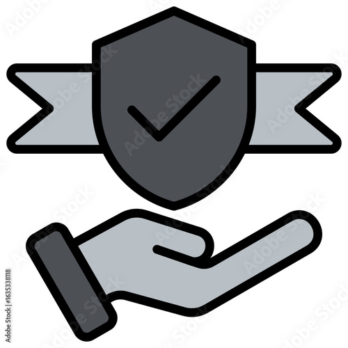 Protectionism Grey Icon Editable Stroke