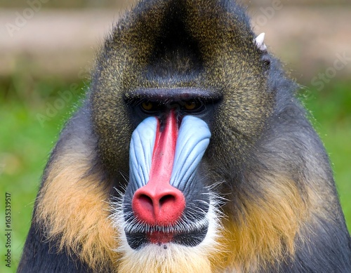 Close-up of a mandrill