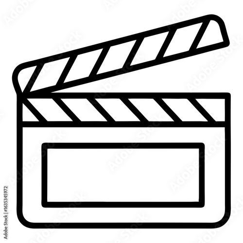 movie clapper board vector