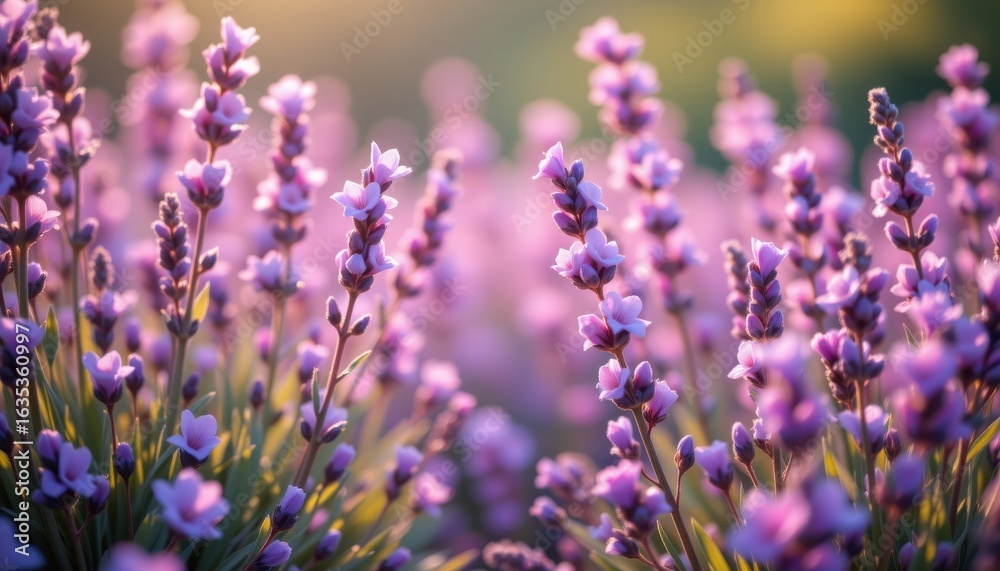 Fototapeta premium lavender haze background with calming mood, gentle blur, diffused sunlight, and frosted glass